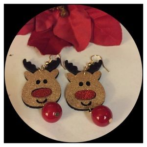 🎊SALE🦌Adorable Rudolph Earrings ❤️